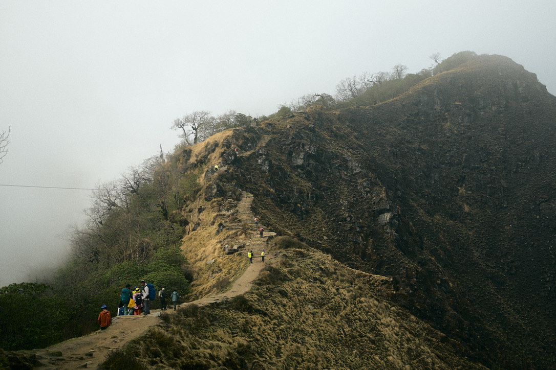ปีนในหมอก